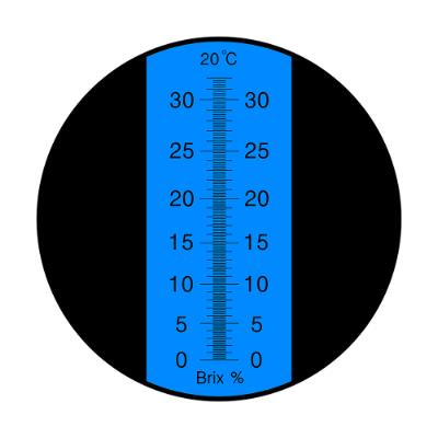 Refraktometer Brix 0-32% med